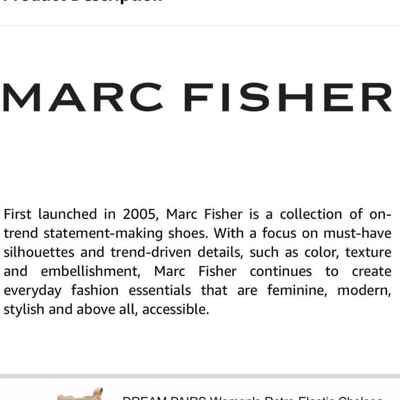 Marc Fisher LTD Floria Bootie – Bone Leather – Size 7 1/2. - Picture 5 of 8